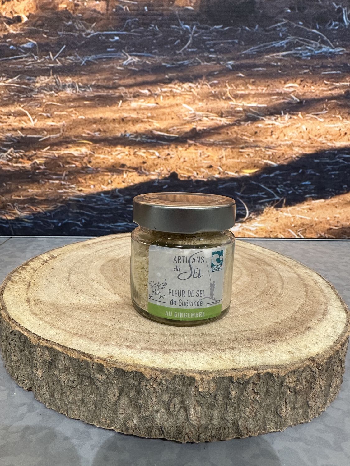 Fleur de Sel de Guérande aux Gingembre 85g Fleur de Sel de Guérande aux Gingembre 85g