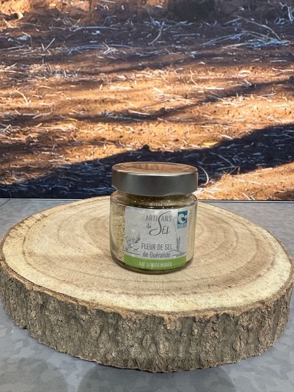 Fleur de Sel de Guérande aux Gingembre 85g Fleur de Sel de Guérande aux Gingembre 85g