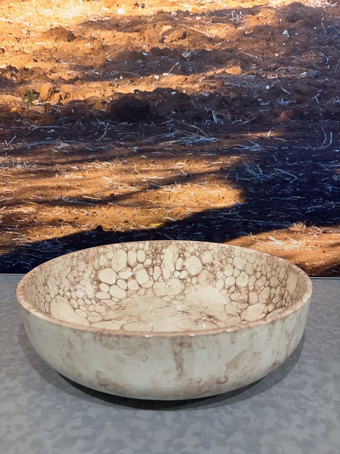 Espuma schaal 31cm terra