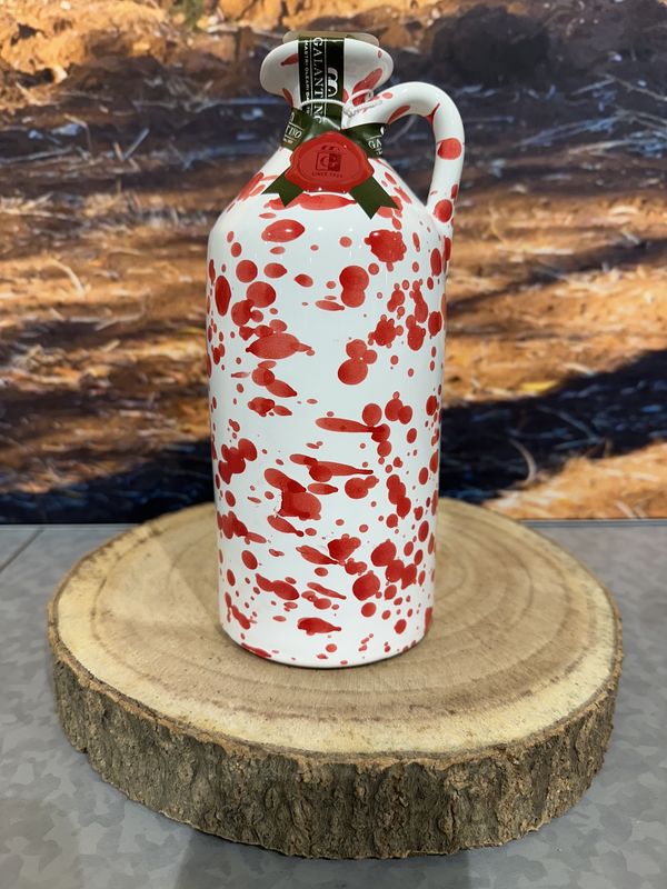 Kruik rood met EV Olijfolie 500ml