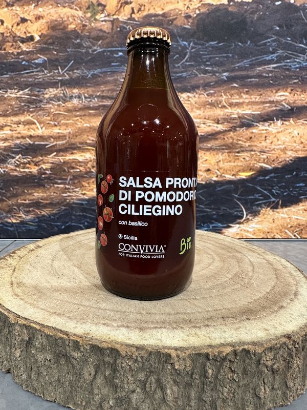 Salsa pronta di pomodoro ciliegino BIO 330g Salsa pronta di pomodoro ciliegino BIO 330g