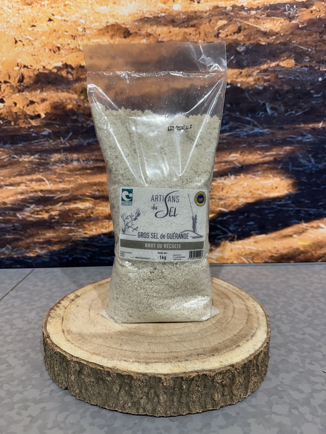 Gros sel de Guérande brut de récolte 1kg