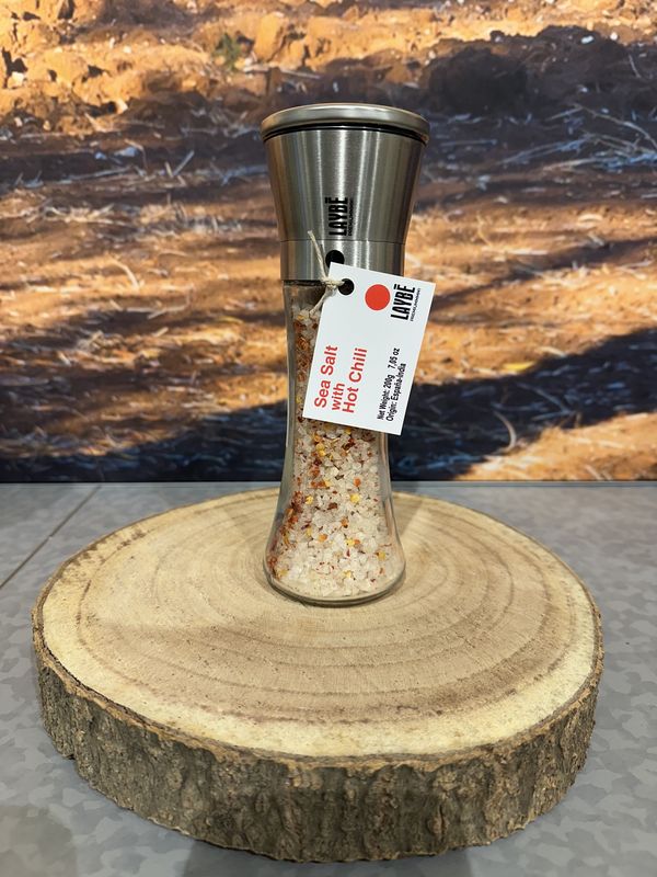 Molen met zeezout en pittige chili 200g Molen met zeezout en pittige chili 200g