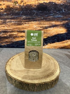 Navulling zoutvlokken met Mediterraanse kruiden 100g Navulling zoutvlokken met Mediterraanse kruiden 100g