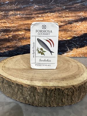 Formosa Gourmet sardines in olijfolie chili 120g Formosa Gourmet sardines in olijfolie chili 120g