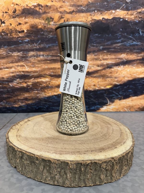 Molen met witte Sarawak peper 115g Molen met witte Sarawak peper 115g