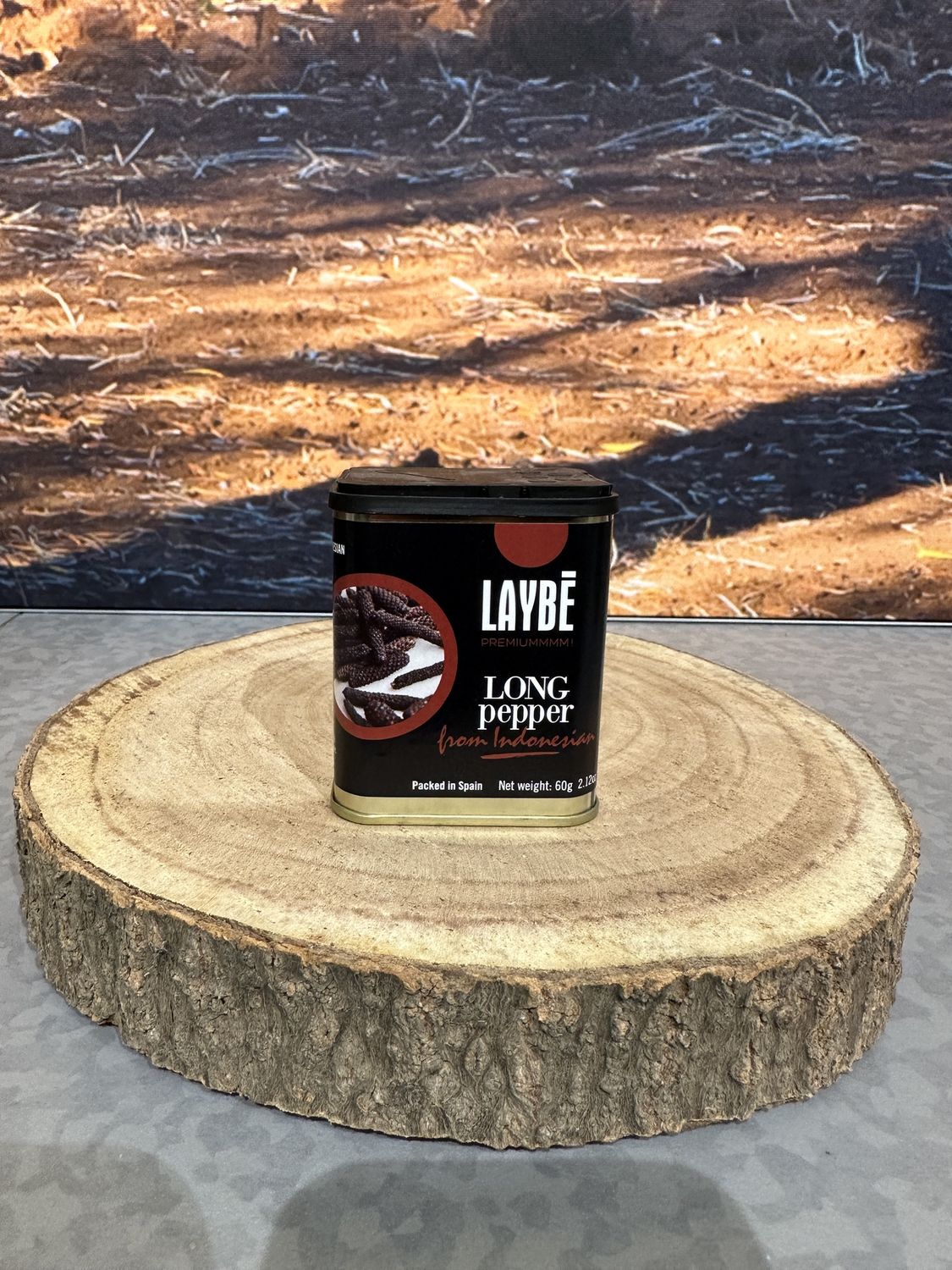 blikje met lange peper uit Indonesië 60g