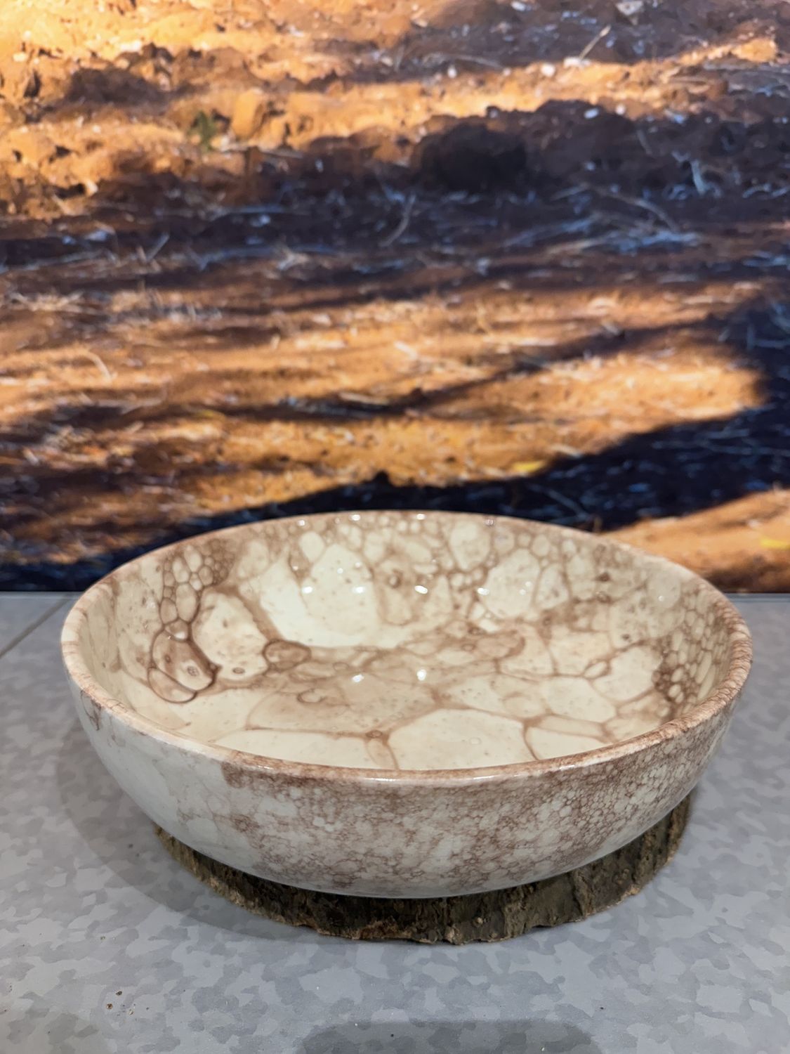 Espuma schaal 23cm terra