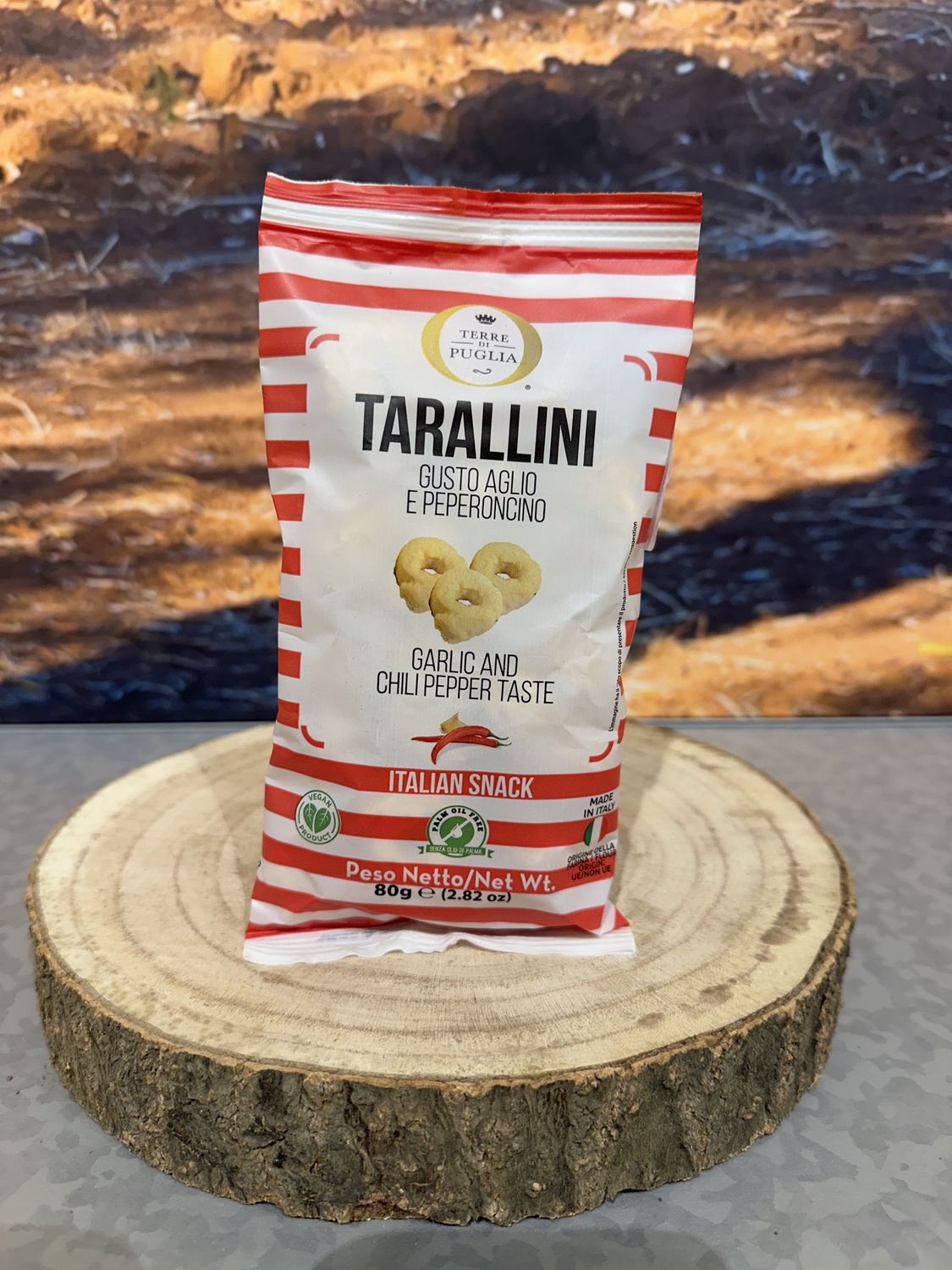 Tarallini Gusto Aglio e Peperoncino 80g
