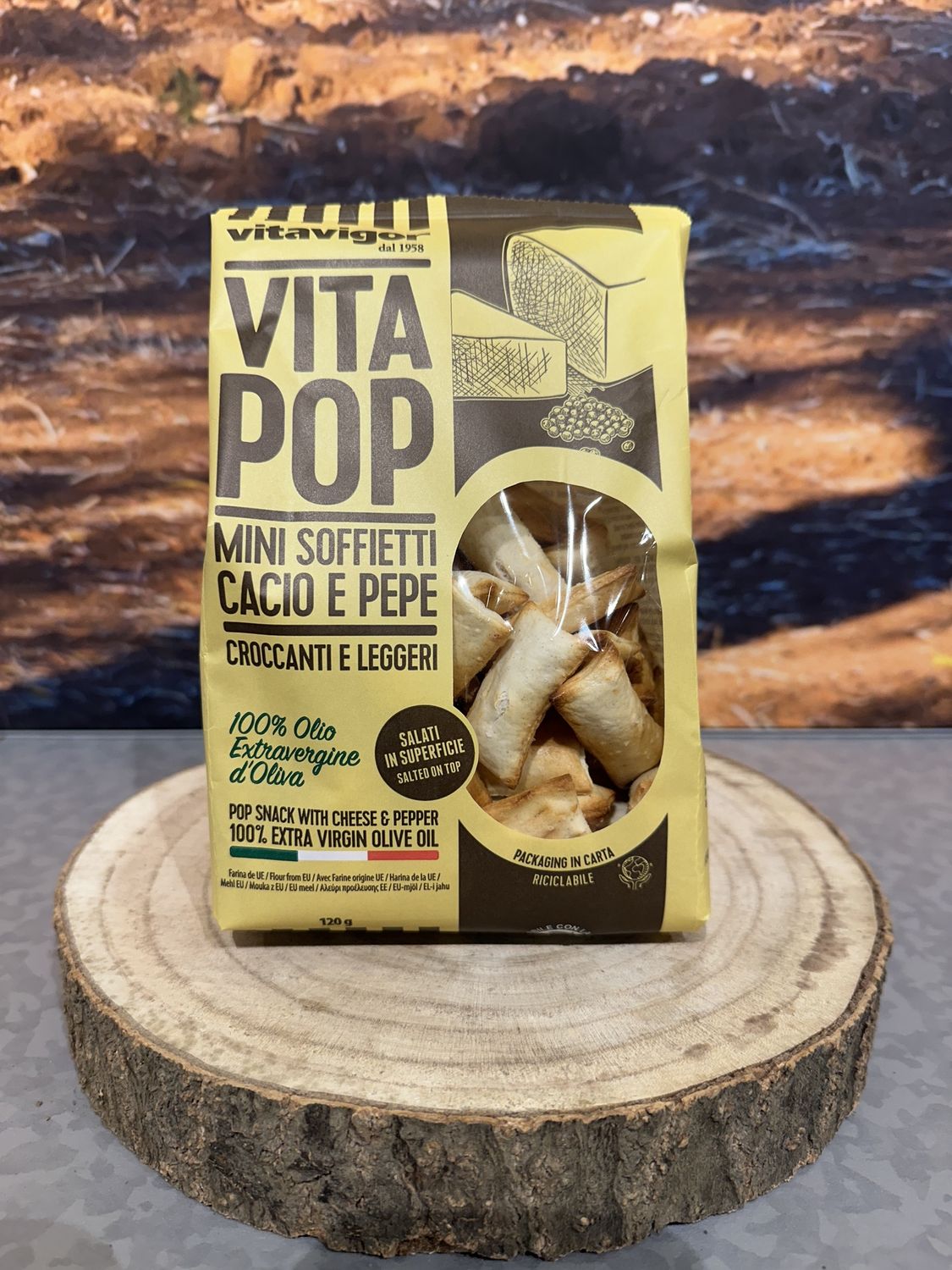 Mini Soffietti Cacio e Pepe 120g