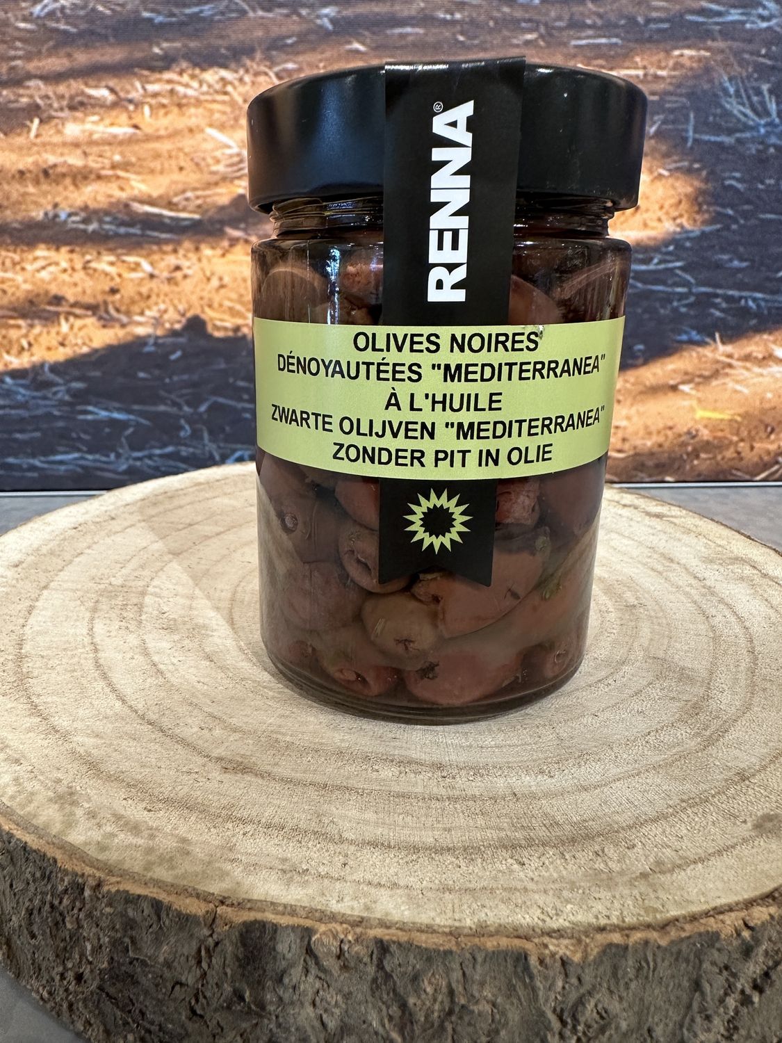 Zwarte olijven ontpit "Mediterranea" 300g