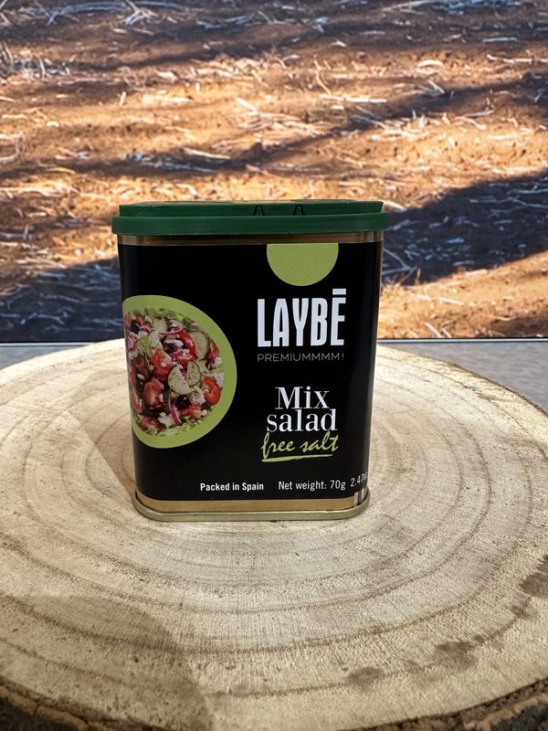Blikje Salade kruidenmix zonder zout 80g Blikje Salade kruidenmix zonder zout 80g