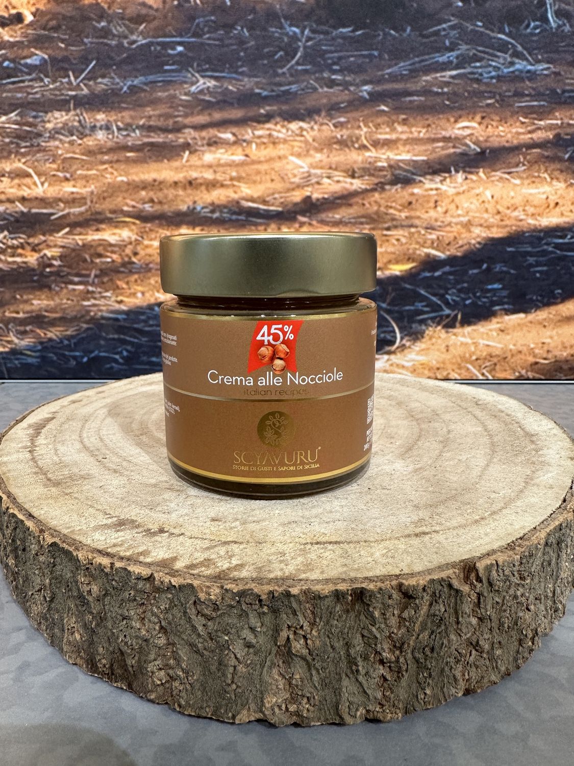 Crema alle Nocciole 45% 200g (hazelnoot) Crema alle Nocciole 45% 200g (hazelnoot)