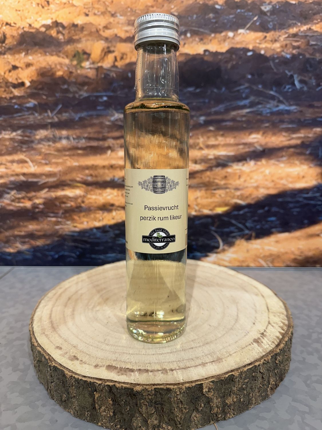 Passievrucht perzik rum likeur + fles 250ml
