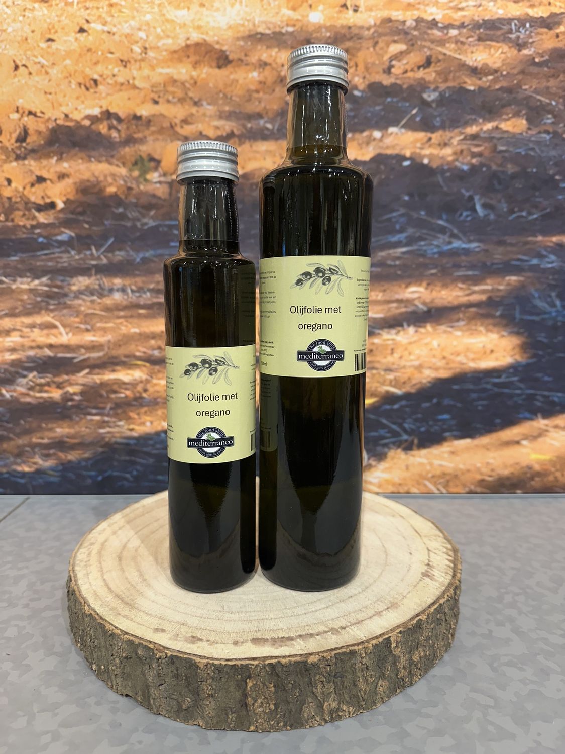 Olijfolie met oregano + fles 250ml