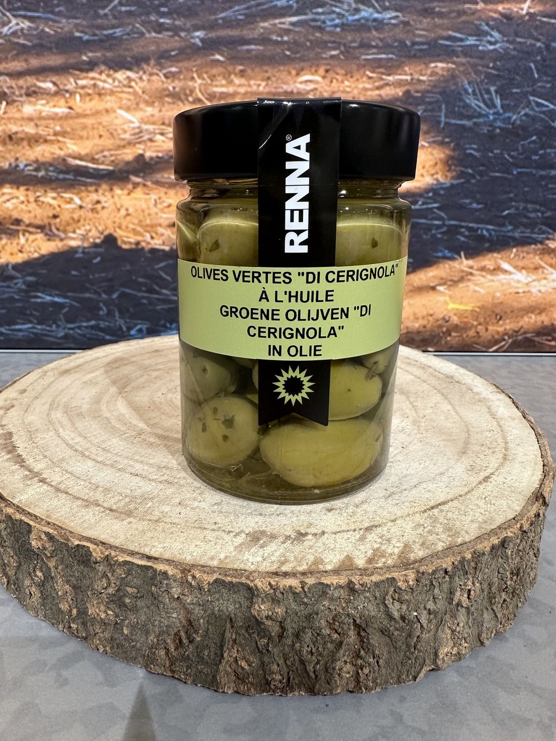 Groene olijven Groene olijven "Di Cerignola" in olie 300g