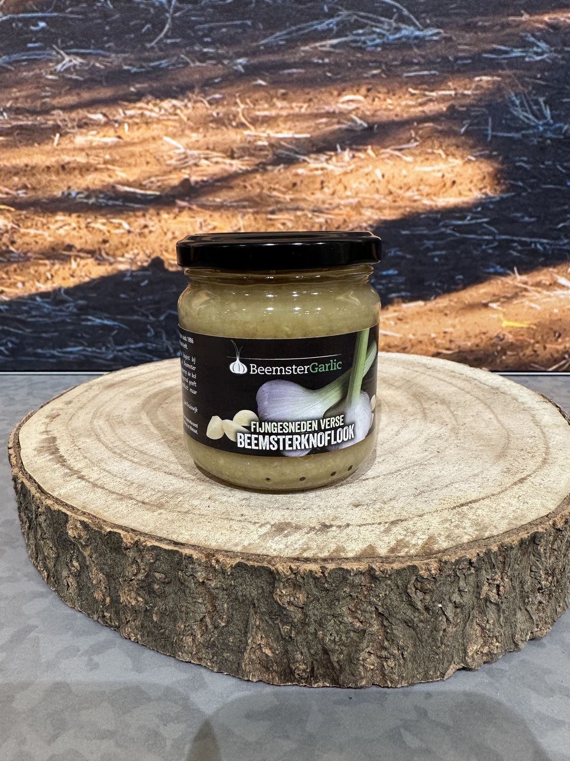 fijn gesneden verse knoflook 200g