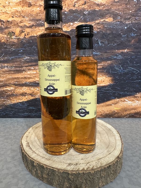 Appel - Sinaasappel azijn + fles 500ml