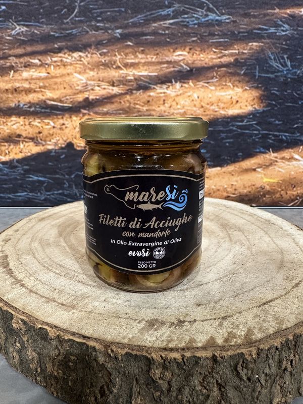 Filetti di Acciughe con Mandorla 200g