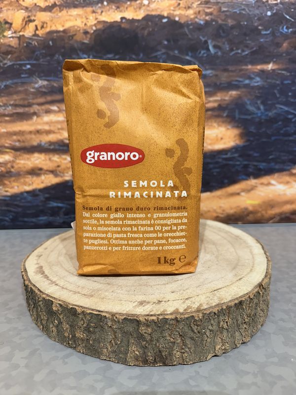 Semola di grano duro rimacinata 1kg (dubbel gemalen durum tarwe griesmeel) Semola di grano duro rimacinata 1kg (dubbel gemalen durum tarwe griesmeel)