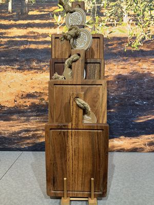Serveerplank recht met sapgoot 35x20x2cm Acacia wood