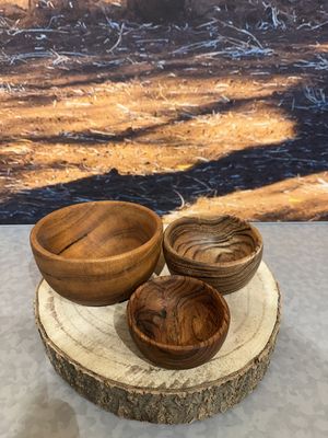 Schaal 10x5cm Acacia Wood