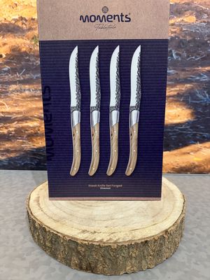 Steakmessen Forged set van 4 Olijfhout