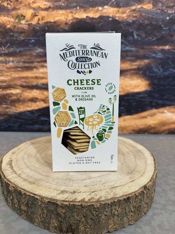 Cheese crackers with olive oil & oregano 100g glutenvrij