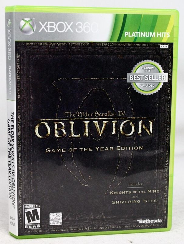 Elder Scrolls IV Oblivion Game of the Year Edition Platinum Hits Elder Scrolls IV Oblivion Game of the Year Edition Platinum Hits