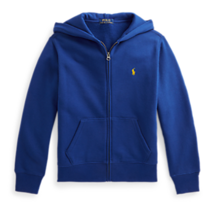 Polo by Ralph Lauren Childrenswear - Cotton-Blend Full Zip Hoodie - Chalet Blue