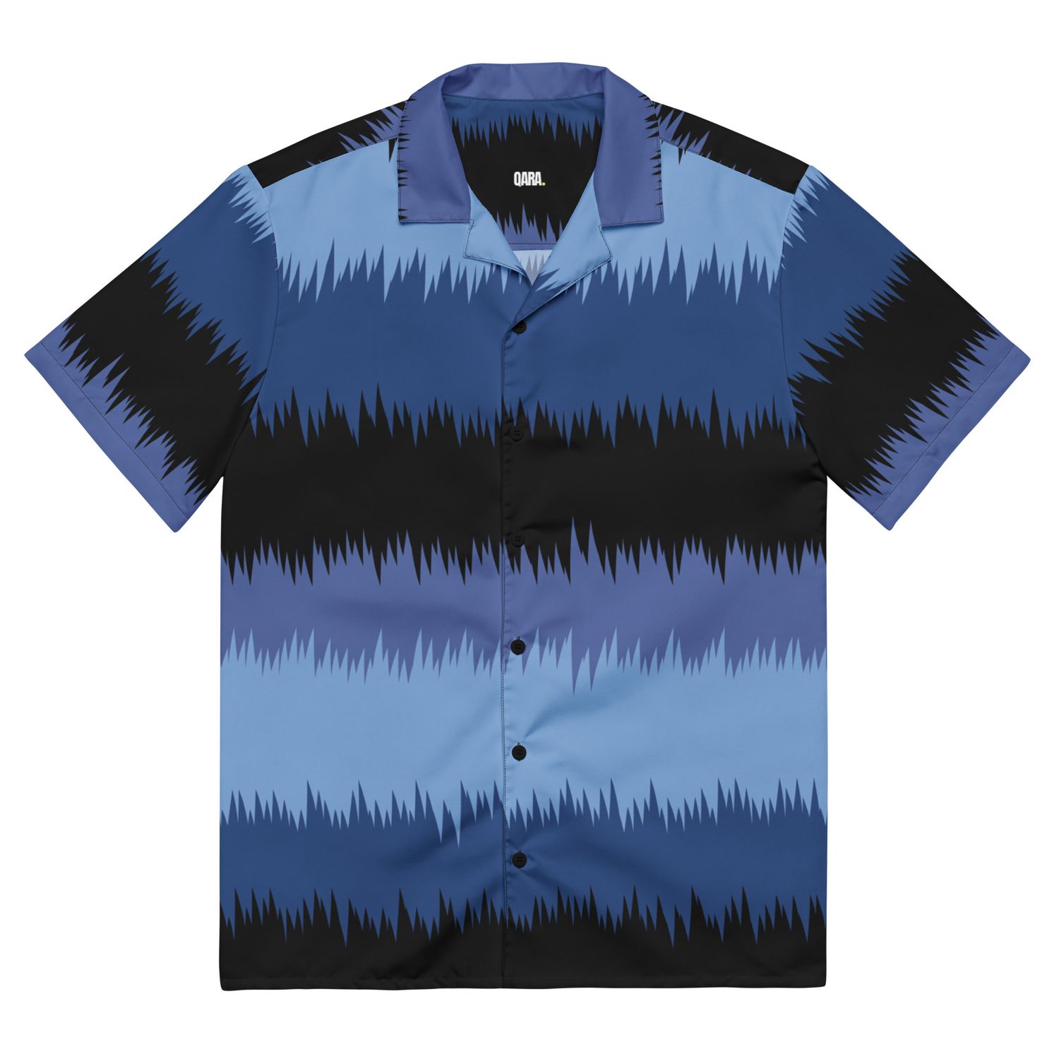 🌑 Qara Oversized Button Shirt – Midnight Signal