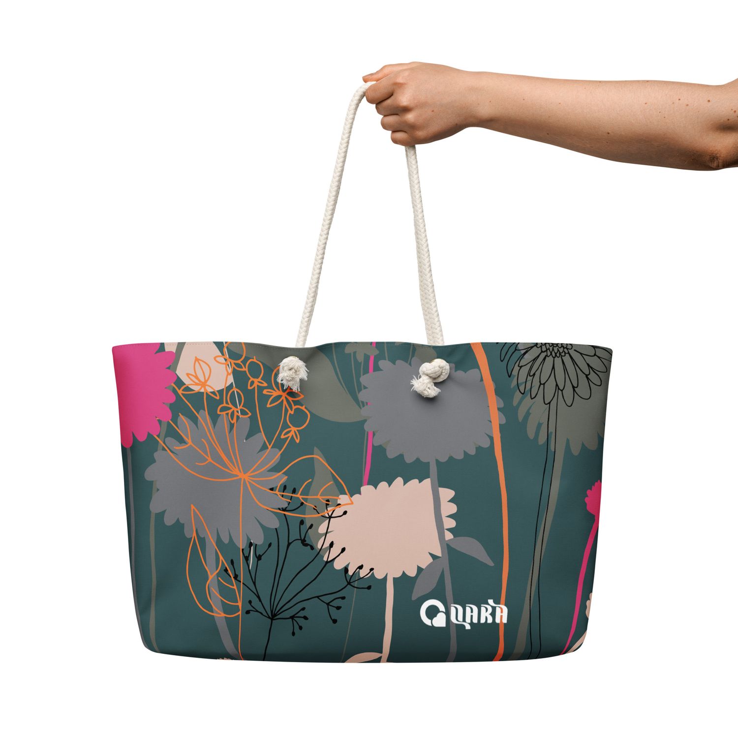 Love Qara &quot;Retreat Life&quot; Oversized Weekend Bag