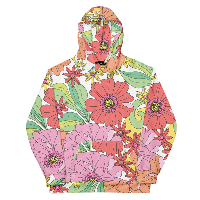 Love Qara Bloom Boldly Floral Unisex Hoodie Love Qara Bloom Boldly Floral Unisex Hoodie