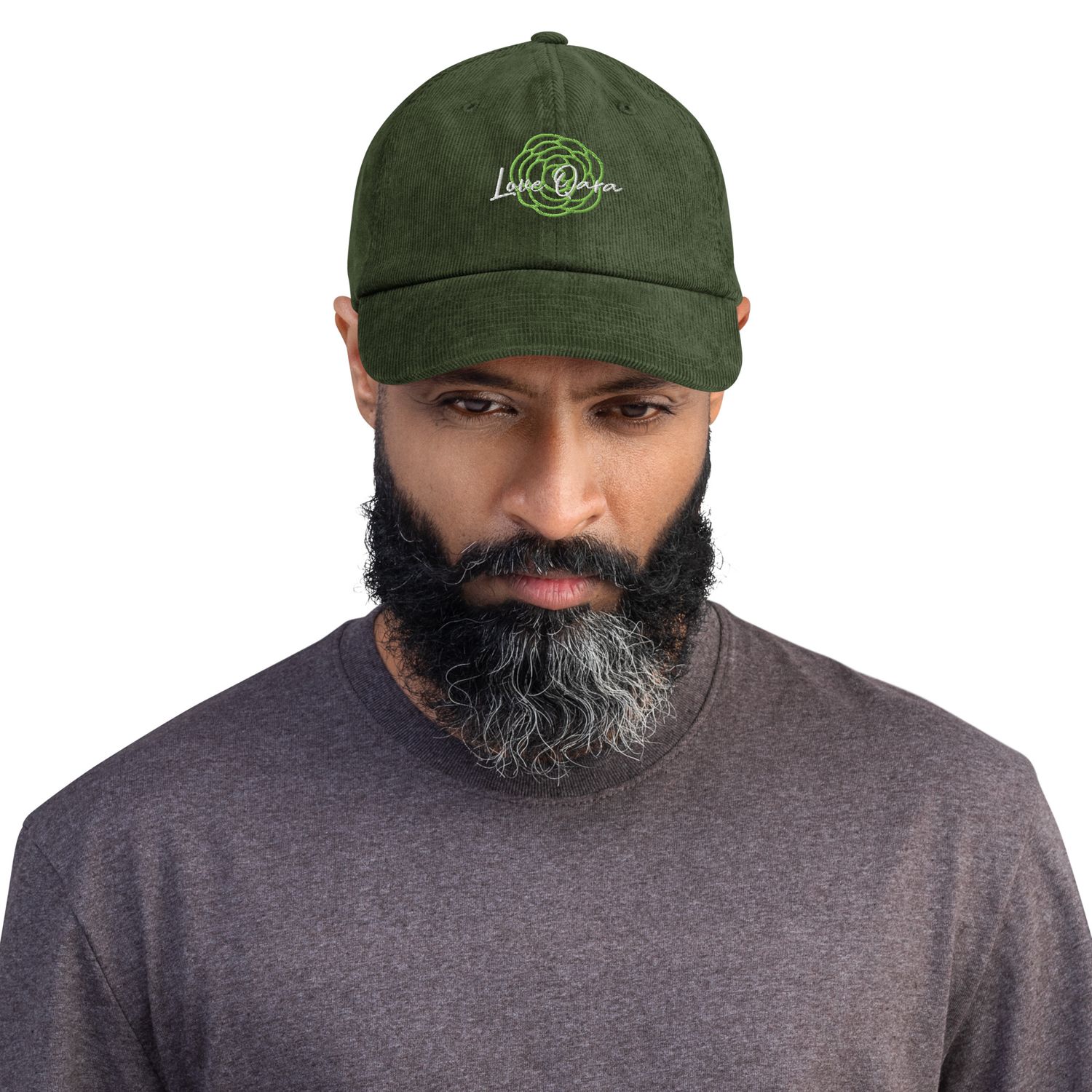 Love Qara Corduroy Blossom Dad Hat