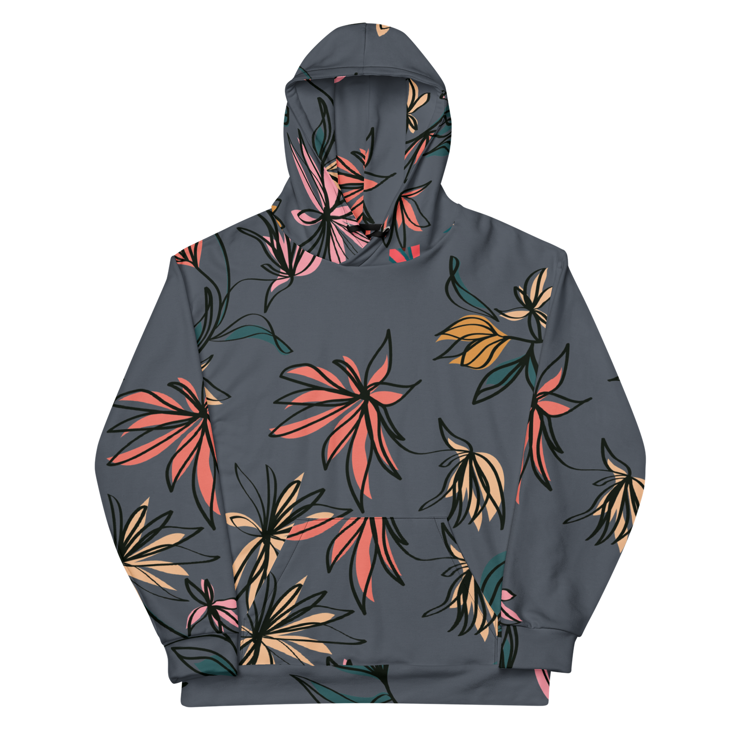 Love Qara Midnight Bloom Unisex Hoodie Love Qara Midnight Bloom Unisex Hoodie