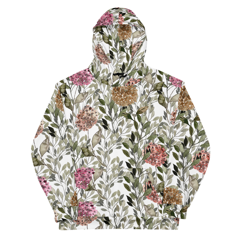 Love Qara Hydrangea Bloom Unisex Hoodie