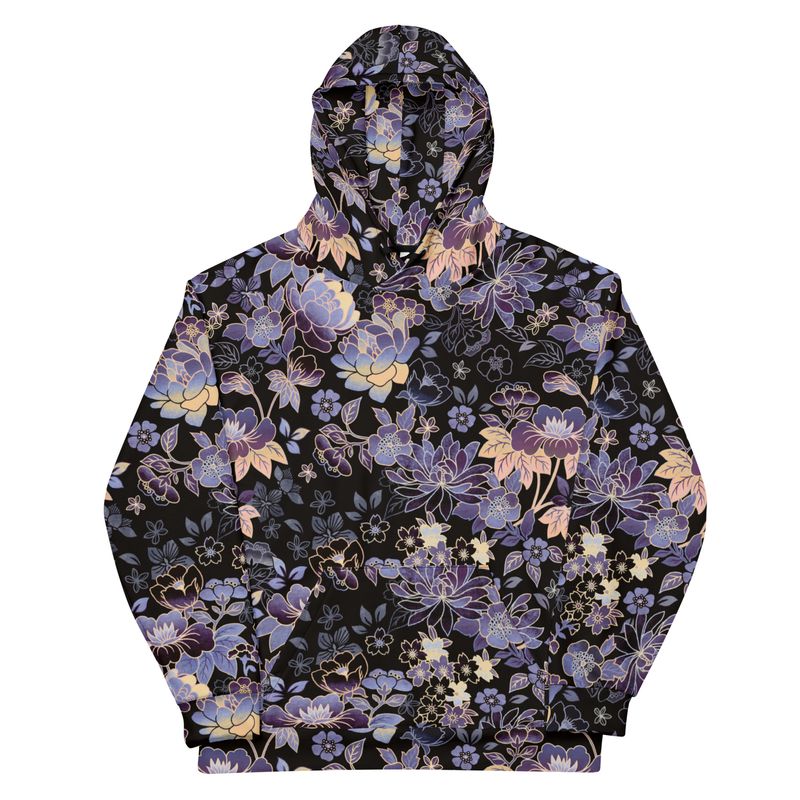 Love Qara “Afterglow Florals” Unisex Cotton Hoodie