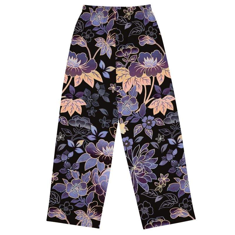 Love Qara “Afterglow Florals” Unisex Wide-Leg Pants