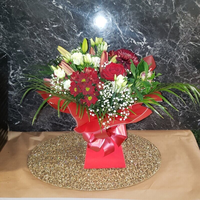 Christmas Aqua packed bouquets From £45.00