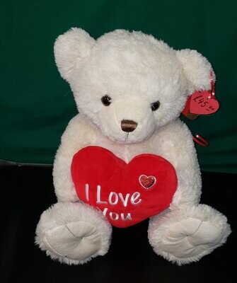 25cm White Love you Snug bear