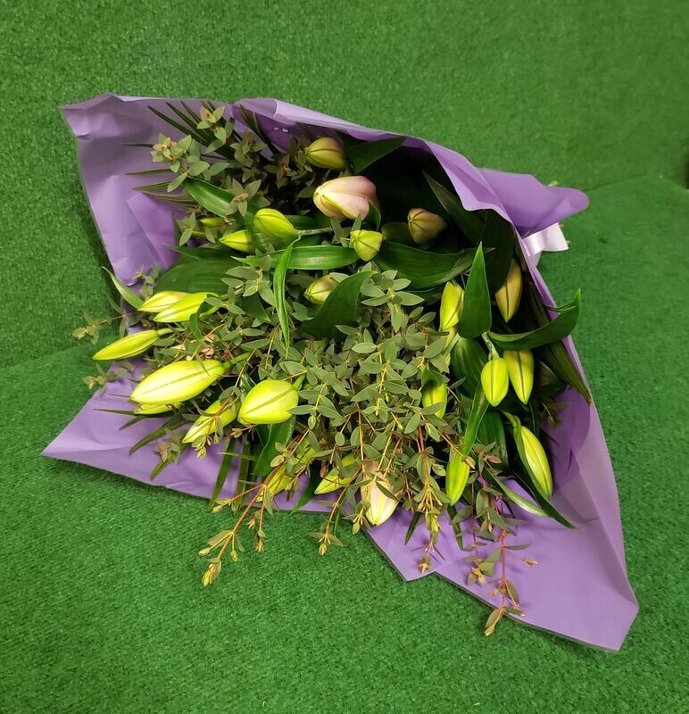 Hand-Tied  Lily Bouquet for Local delivery  Starting from £50.00
