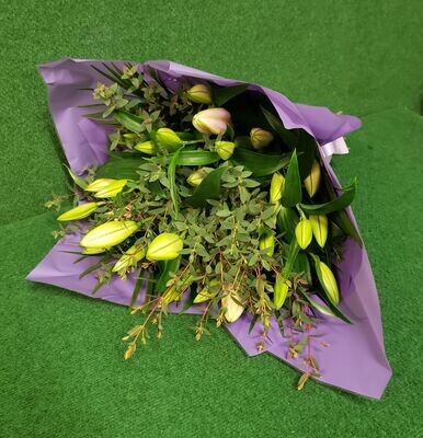 Hand-Tied Lily Bouquet for Local delivery Starting from £40.00