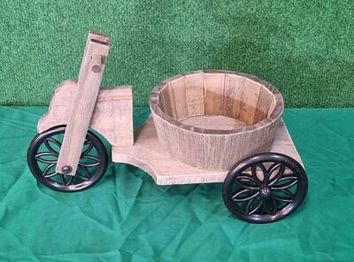 30cm Wooden Trike Planter