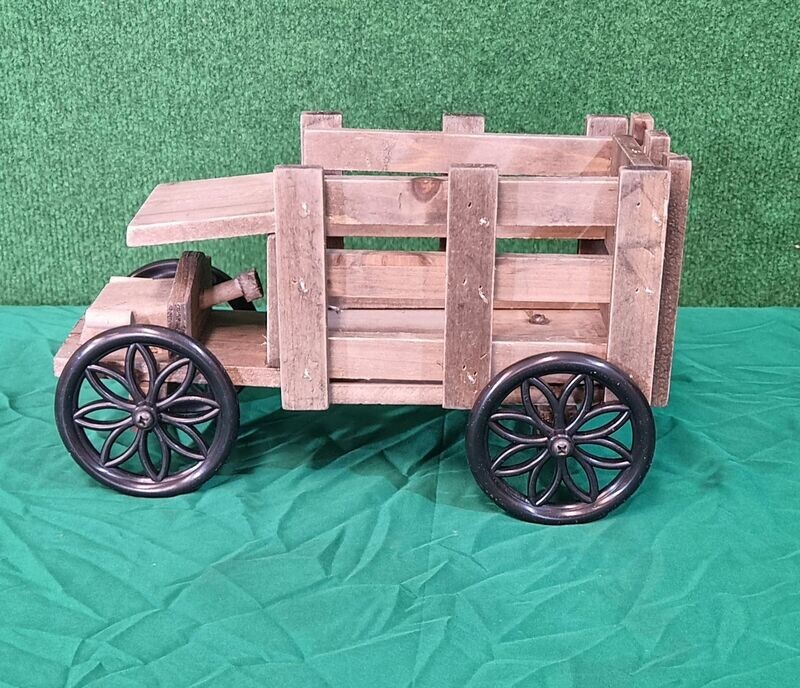 32cm Wooden  Flower Truck Planter
