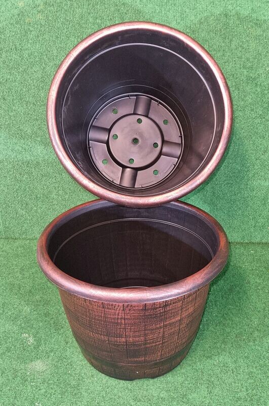 Rustico Planter 34cm x 25cm Black and Copper