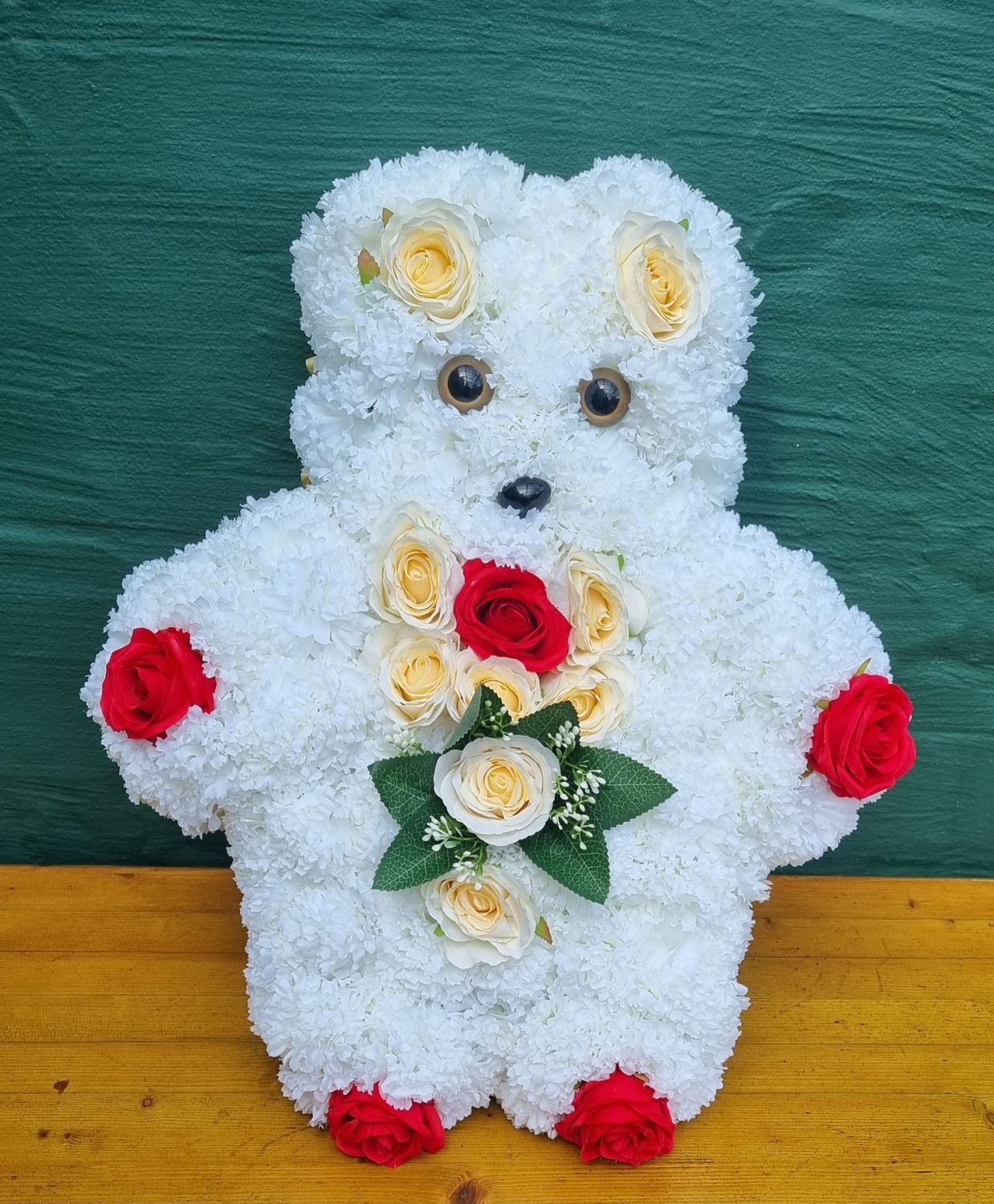 Artificial Standing Teddy Bear Tribute