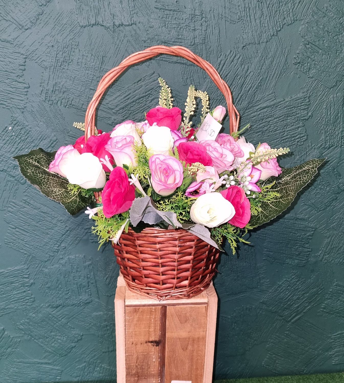 Artificial Floral Basket Arrangement