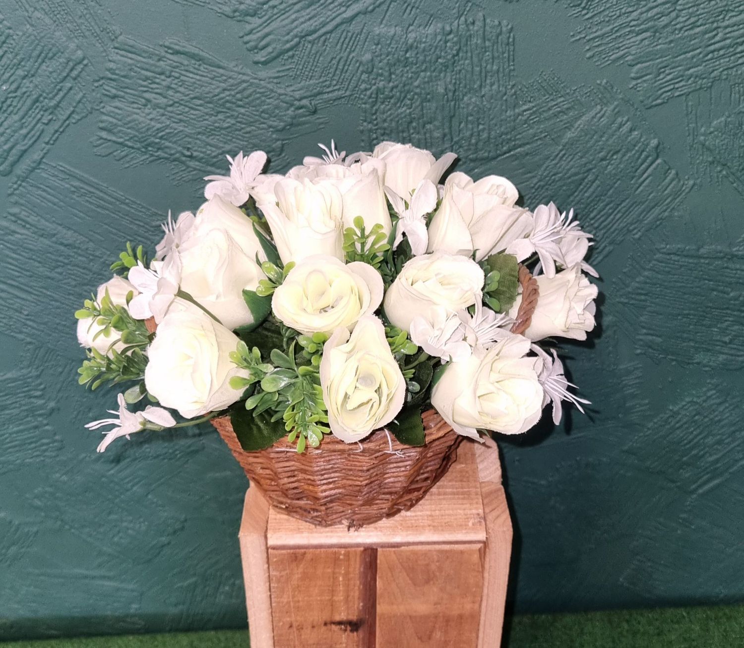 Artificial Floral Basket Arrangement