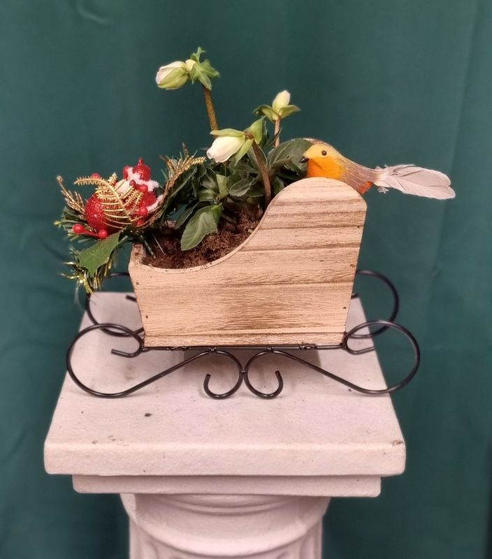 Wooden Christmas Sleigh