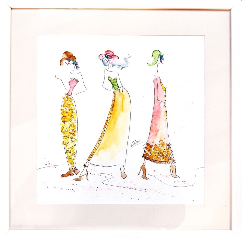 Les trois dames aux fleurs